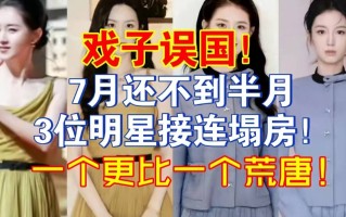 7月刚过半就有4位明星接连塌房个个荒唐没一个值得同情